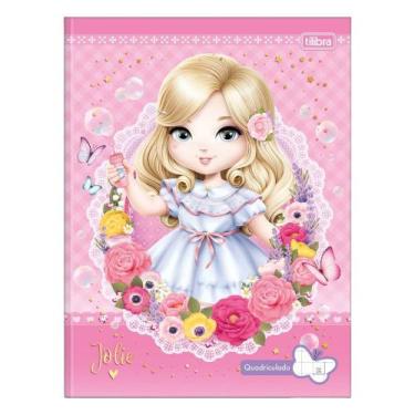 Imagem de Caderno (Quadriculado) Brochura Costurado Jolie 40 Folhas Capa Dura 18