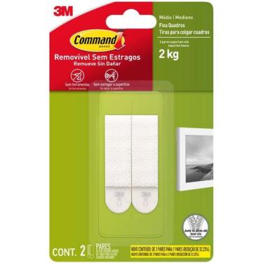 Imagem de Fixa Quadros Adesivo Command Medio ATE 2KG 2 Unidades 3M