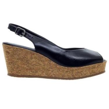 Imagem de Sandália Anabela Feminina Bottero 365961 Preta-Feminino