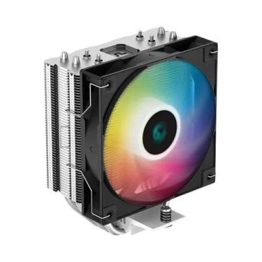 Imagem de Cooler De CPU ARGB PWM DEEPCOOL AG400 Com 4 Tubos De Calor Radiador Re