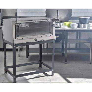 Imagem de Forno de Pizza 230Lts 95x95 4 Pedras Refratárias em Aço Inox - Mr Fogõ