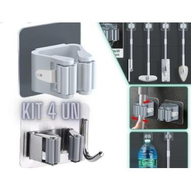 Imagem de Kit 4 Suporte para rodos e para utensílios de limpeza - zein