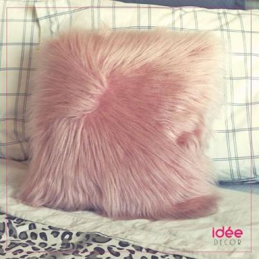 Imagem de Capa P/ Almofada Pelúcia Pelo Alto Luxo Peluda P/ Decoração - S DECOR,