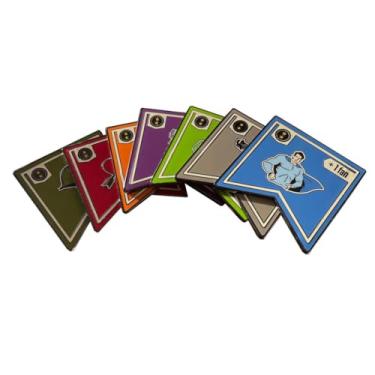 Imagem de Age of Comics: The Golden Years | Enamel Tokens | Deluxe Game Accessory Featuring 7 Comic Genre Tokens | Durable, Vibrant Upgrade for Your Board Game Experience