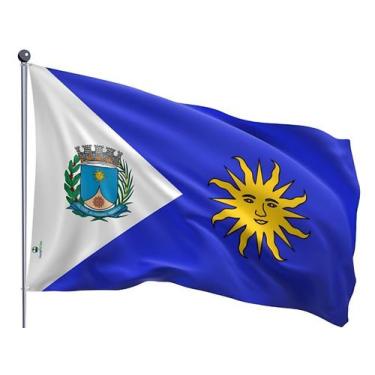Imagem de Bandeira do Município de Araraquara Uma Face Estampada 90x128cm - Qual