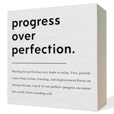 Imagem de ATBWGT Placa de caixa de madeira com citações inspiradoras de saúde mental, decoração de mesa motivacional, placa de bloco de madeira de saúde mental para terapia conselheira, decoração de prateleira