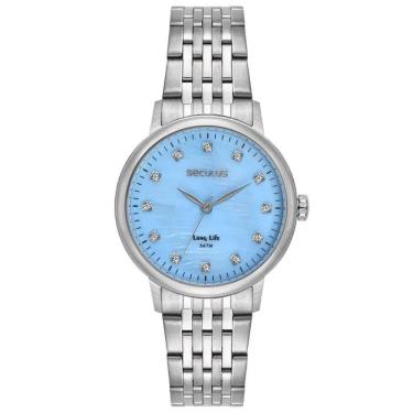 Imagem de Relógio Seculus Feminino Ref: 77331l0svna3 Casual Aço Prateado
