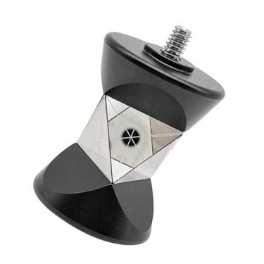Imagem de ylbtkioe Mini prisma de 360° compatível com estação total tipo suíço GRZ101 refletor de levantamento de prisma de 360 graus + deslocamento de 30 mm alvo tipo suíço para levantamento topográfico de