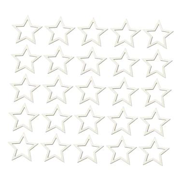 Imagem de CarpNettore Ocas Feitas de Madeira Não Tratada, Decorações de Madeira, Peças em Branco para Artesanato, Scrapbooking E Pintura, 25 Peças de 5 Cm