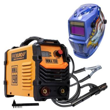 Imagem de Máquina de Solda Inversora MMA 190 + Máscara Águia - PRÓ EURO, U, 220V