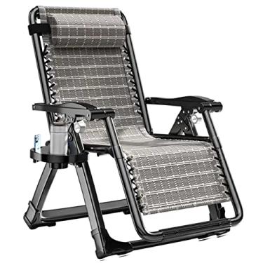 Imagem de Espreguiçadeira gravitacional, cadeiras reclináveis de jardim, cadeiras reclináveis de acampamento, poltrona reclinável dobrável, cadeira portátil para adultos