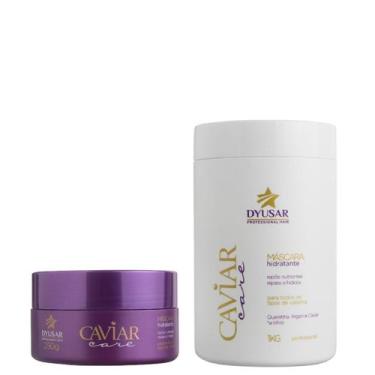 Imagem de Kit Máscaras Nutrição Hidratação E Reconstrução Caviar - Dyusar Cosmet