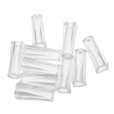 Imagem de 10 peças de borlas transparentes para persianas, botões de substituição para cortinas romanas, cortinas de janela e projetos de artesanato, borlas com cordão para fácil puxar e reparar