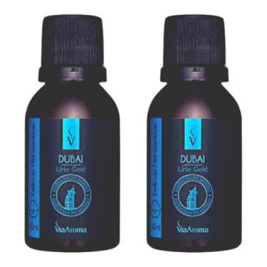 Imagem de Essência Hidrossolúvel Dubai Lírio Gold Linha Mundo Via Aroma - 30ml