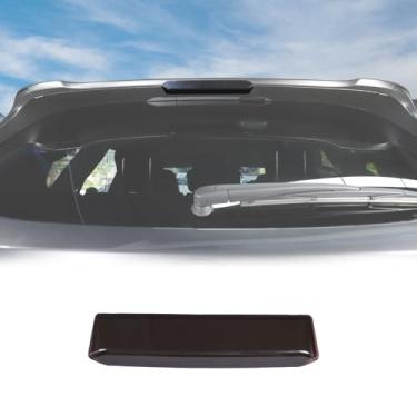 Imagem de Acabamento da tampa da terceira luz de freio fumê compatível com Subaru XV Forester Outback, 3ª capa de luz de freio de montagem alta, acessórios decorativos para lâmpada traseira de freio ABS