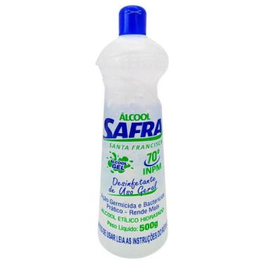 Imagem de Álcool Gel Antisséptico 70 INPM 500 Gramas Safra