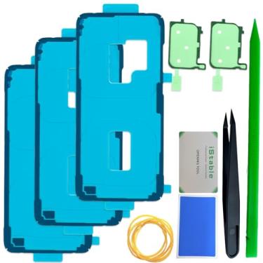Imagem de iStable Capa traseira cola para Samsung Galaxy S20 Plus fita adesiva de substituição para tampa de bateria, kit de reparo de fita adesiva dupla face pré-fabricada SM-G985F/DS, SM-G986F/DS (3 peças)