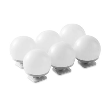 Imagem de Luz Frontal de Espelho Maquiagem USB Luzes Recarga com Dimming Três Cores