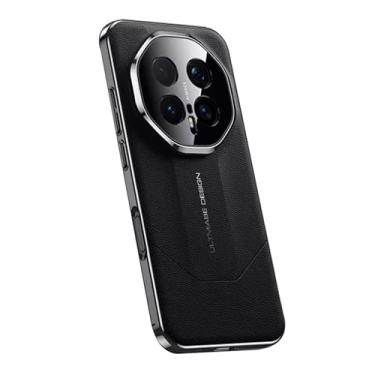 Imagem de LYJSMGZ Capa à prova de choque para Huawei Honor Magic 8 Pro/Magic 8, capa de abertura de lente de precisão fina respirável fosco anti-impressão digital, preta, Majic 8