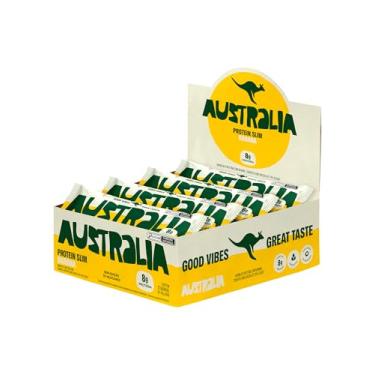 Imagem de Australia Protein Slim Banana, Barra de Proteína com 8g de Proteína, Sem Adição de Açúcares, Sem Glúten, Display com 12 x 40g