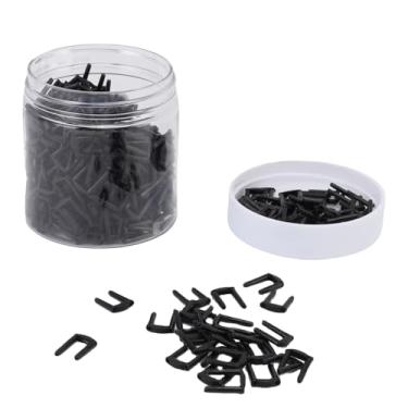 Imagem de RiToEasysports Ilhós para Badminton, 400 Peças por Conjunto, Protetor de Tubulação para Raquete de Badminton, Nylon, 12 Furos Duplos, Tubo de Proteção para Reparo, Preto