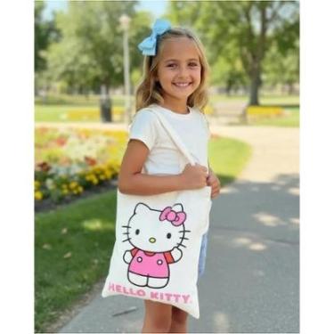Imagem de Bolsinha Ecobag Bege Hello Kitty Momi-Feminino
