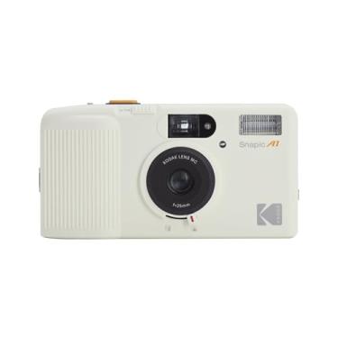 Imagem de KODAK Câmera Snapic A1 de 35 mm, 35 mm, reutilizável, foco de 2 zonas, leve, compacta (branco marfim) (película e bateria AAA não incluídas)