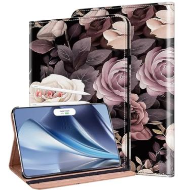 Imagem de ALILANG Capa para iPad Air de 13 polegadas (M2) 2024 com despertar/hibernar automático e suporta Pencil Pro e Pencil (USB-C) capa de couro PU para iPad Air 13 polegadas - rosa