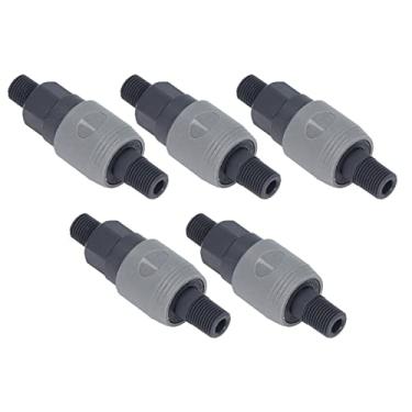 Imagem de KIMISS 5 Conjuntos de Conectores de Mangueira Tipo C de Conexão Rápida Com Travamento Automático para Mac e Eletrônicos, Material de PVC, Resistente a Alta Pressão, Fácil de Usar para Diversas