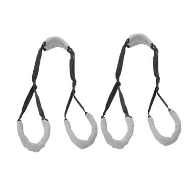 Imagem de POCREATION Estilingue da Perna Traseira do Cão, Arnês Portátil do Elevador Cão Com Correias de Náilon e Velo, para Reabilitação Apoio da Perna Traseira de 30 a 130 Libras (Preto)