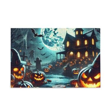 Imagem de Quebra-cabeças pretos de castelo de Halloween de 500 peças, composto de papel e madeira, quebra-cabeças para adultos com suporte de letras