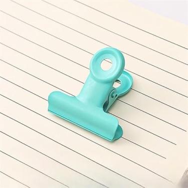 Imagem de 10 peças/lote de porta-documentos rosa retrô com clipe de metal, para armazenamento de recibos no escritório e uma pasta especial para papéis de exame. (verde)