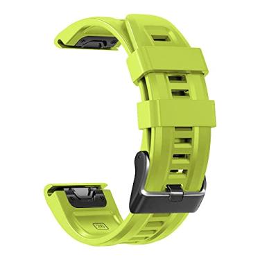 Imagem de MGTCAR Pulseira de silicone para relógio inteligente Garmin Fenix 7X 7 Fenix 6X 6 Pro Fenix 5X 5 Plus 3HR pulseira de liberação rápida (gr, 22 mm)