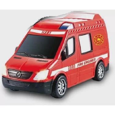 Imagem de Brinquedos Carrinho Ambulância de Bombeiro Com Luzes E Som. - Fun Game