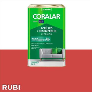 Imagem de Tinta Látex Coralar Anti Mofo Parede 18 Litros, Rubi
