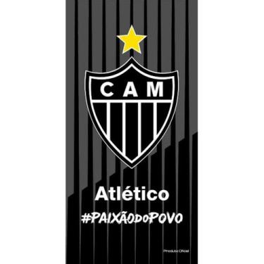 Imagem de Toalha Atletico Mineiro 70x140cm licenciado brasao veluda - Bouton