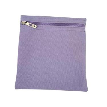 Imagem de Lilihuimaoyi Bolso Embutido com Zíper, Compartimento Seguro para Guardar O Celular, Lona, Prático, Leve, Discreto, Bolsos Internos, Roxo