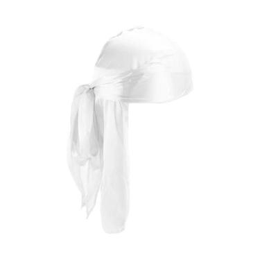 Imagem de Gorro Durag de seda masculino Bandana Silky Du Rag Doo Rag Boné com on