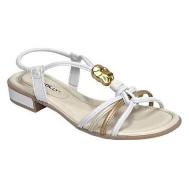 Imagem de Sandália Piccadilly Taila Salto Baixo 590075 Branco-Feminino