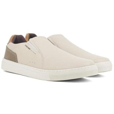 Imagem de Tênis Masculino Slip On Freeway Casual Box05 Couro Calce Fácil Elástico BOX05-Masculino