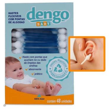 Imagem de Cotonete bebe recem nascido dengo - 1 caixa - Minasrey