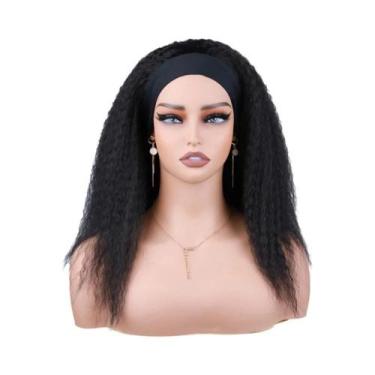 Imagem de Peruca Sintética Curta Afro Estilo Yaki Com Volume Para Mulheres - Ins