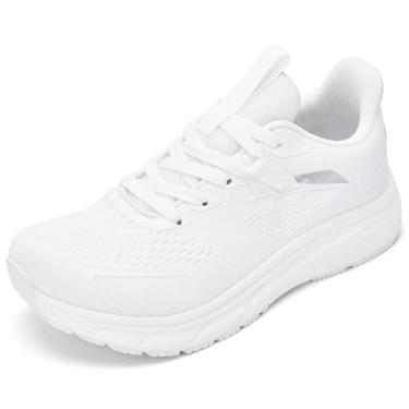 Imagem de RUGSTAR Tênis de corrida masculino com bico largo, largo, para tênis, academia, treino, Todo branco, 14 Wide