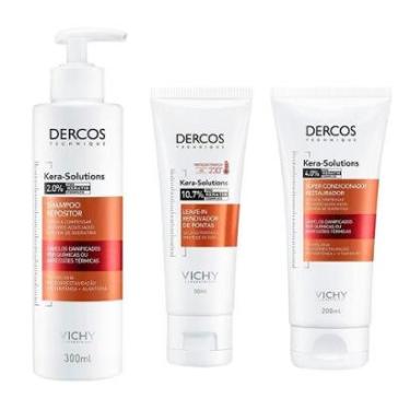 Imagem de Vichy Dercos Kera Solutions Kit - Shampoo + Condicionador + Leave In Kit-Unissex