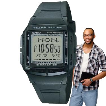 Imagem de Relógio Casio Masculino Digital Vintage Illuminator Preto DB-36-1AVDF