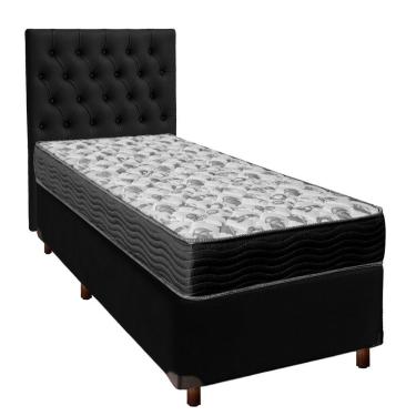 Imagem de Kit Cama Box + Cabeceira + Colchão Solteiro D33 - Iso100 - Ortobom