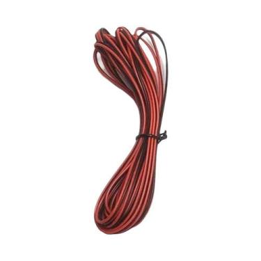 Imagem de Cabo De Extensão LED De 2 Pinos Vermelho E Preto 5m 10m 20m 22AWG Para