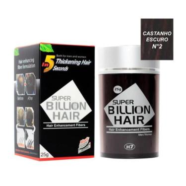 Imagem de Super Billion Hair Disfarça Calvície Fibras de Queratina Maquiagem Cap