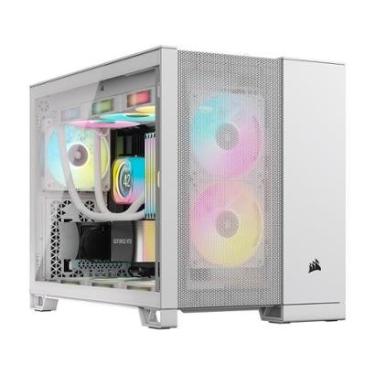 Imagem de Gabinete Gamer Corsair 2500D, Mini-Tower, M-ATX, Lateral em Vidro Temperado, Sem FANs-CC-9011264-WW-Unissex