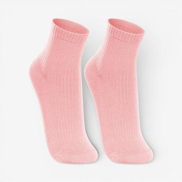 Imagem de Kit Com 2 Pares Meia Lupo Cano Médio Rosa, 0903, 34a39